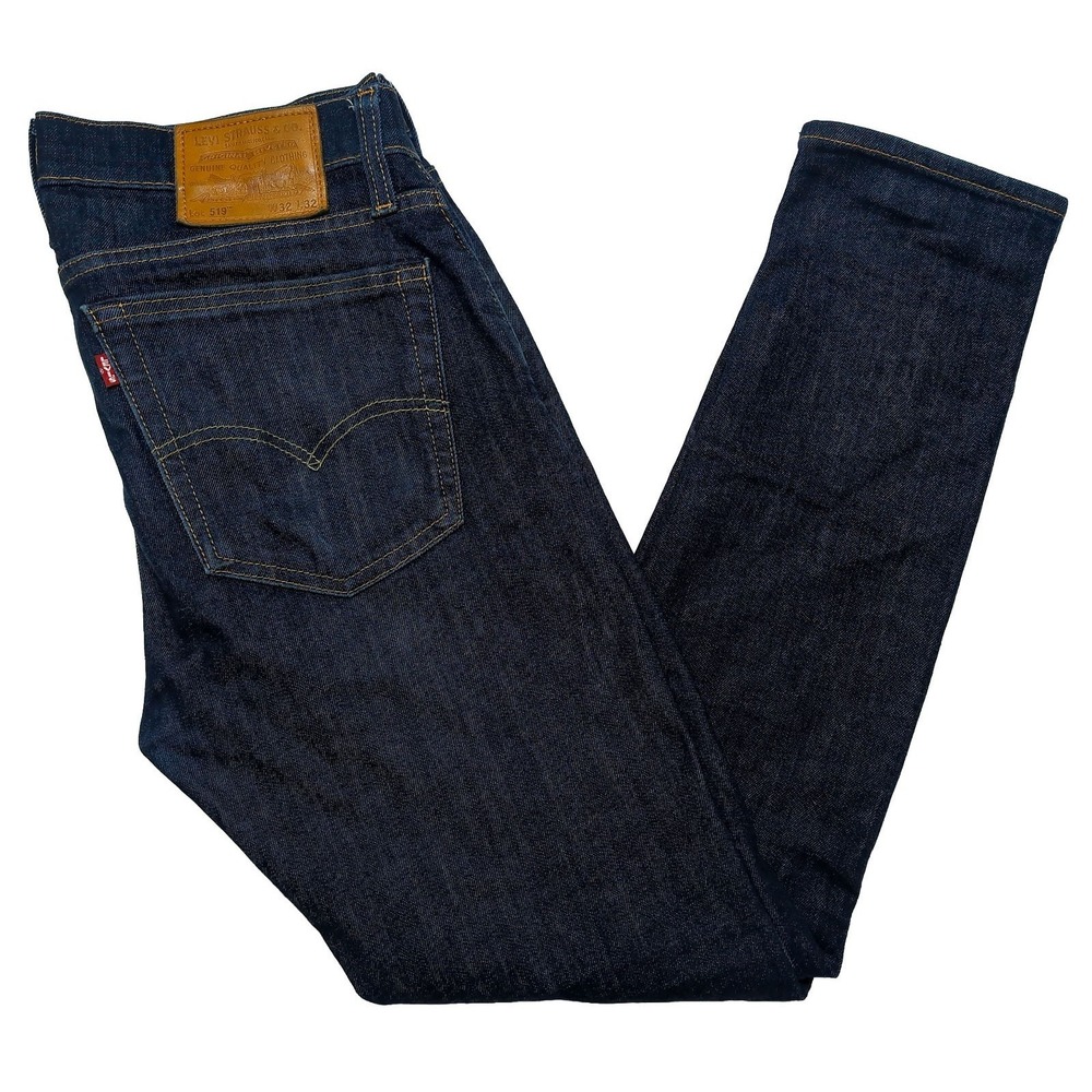 LEVI'S 519 Big E Denim Blue Jeans‎ 24875-0064 Dark ~ 32 x 31